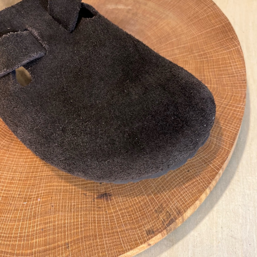 *Birkenstock | SINGLE RIGHT Boston Clogs in Brown Suede Size 40/9 Narrow - Picture 8 of 11